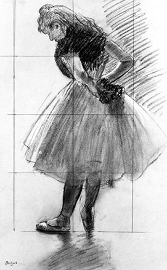 Dancer Tying Her Scarf by Edgar Degas